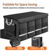 Heavy-Duty 72L Trunk Organizer for Car Large-Capacity Foladable Storage Box High-Density Oxford Cloth Waterproof Car Organizer