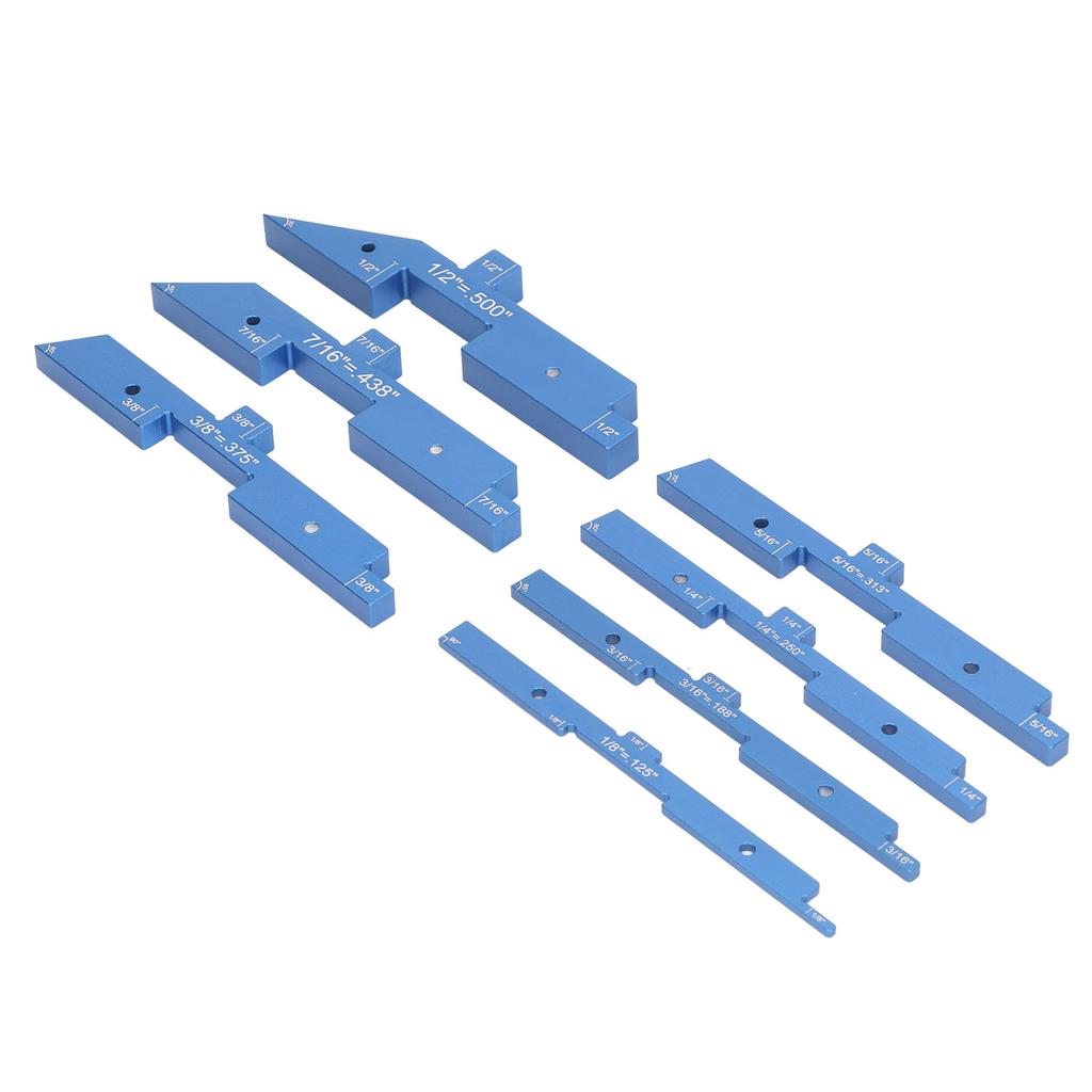 7 Pcs Set Router Table Setup Bar 18 To 12in Aluminum Alloy Precise Setup Block Height Gauge for