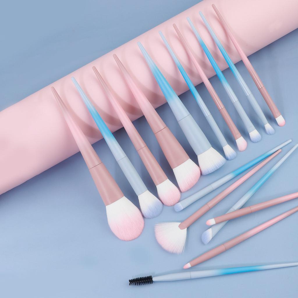 16 Color Makeup Brush Set Portable and Cute Loose Powder Brush Eyeshadow Brush Multifunctional Soft Beauty Tool