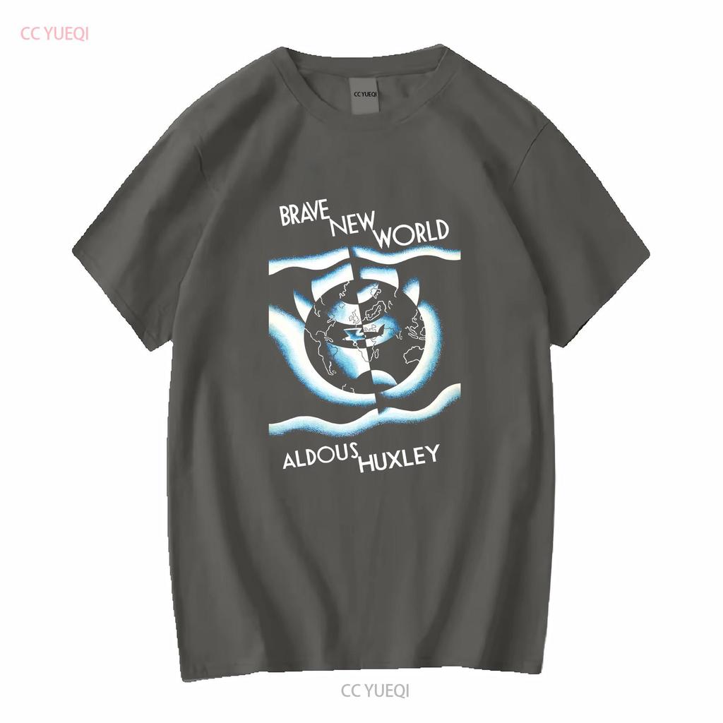Brave New World V2 Affiche T-shirt Homme toutes tailles S 5XL manches longues ou courtes vintage Lavé Haut Pour un usage quotidien Confortable