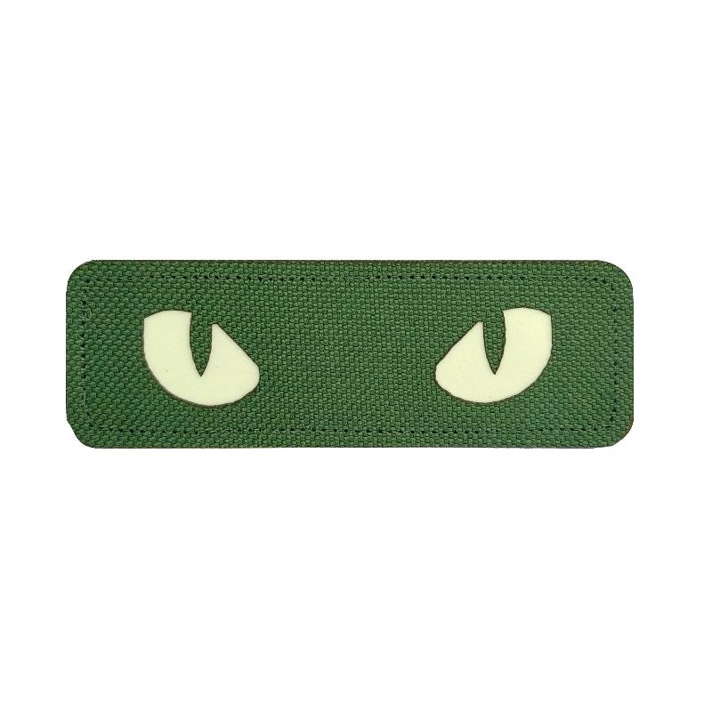 Glow-in-the-Dark Reflective Cat Eye Devil's Eye Monster Velcro Patch for Bags and Armbands