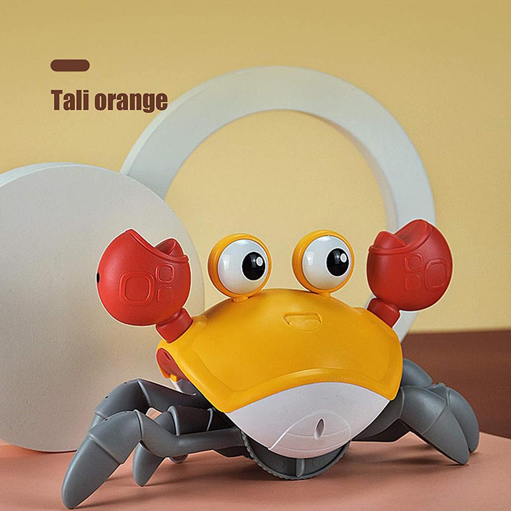 Electric Crab Toy with Music USB Automatic Electric Crab Doll Toy Funny Escape Crab Toy for Kids