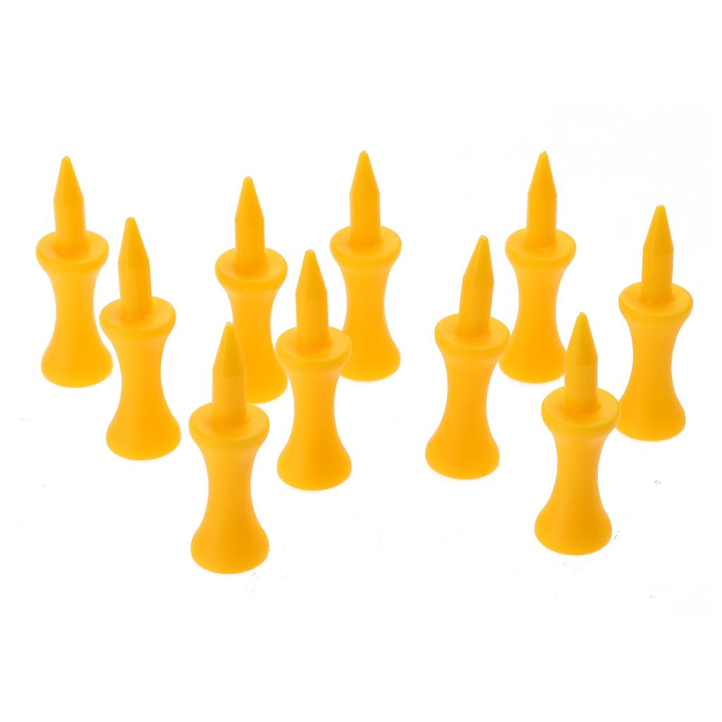 70 Stück Golf Unzerbrechliche Step Down Tees Bunte Plastik Golf Tees Höhenkontrolle Castle Tee für Golftrainingsteil