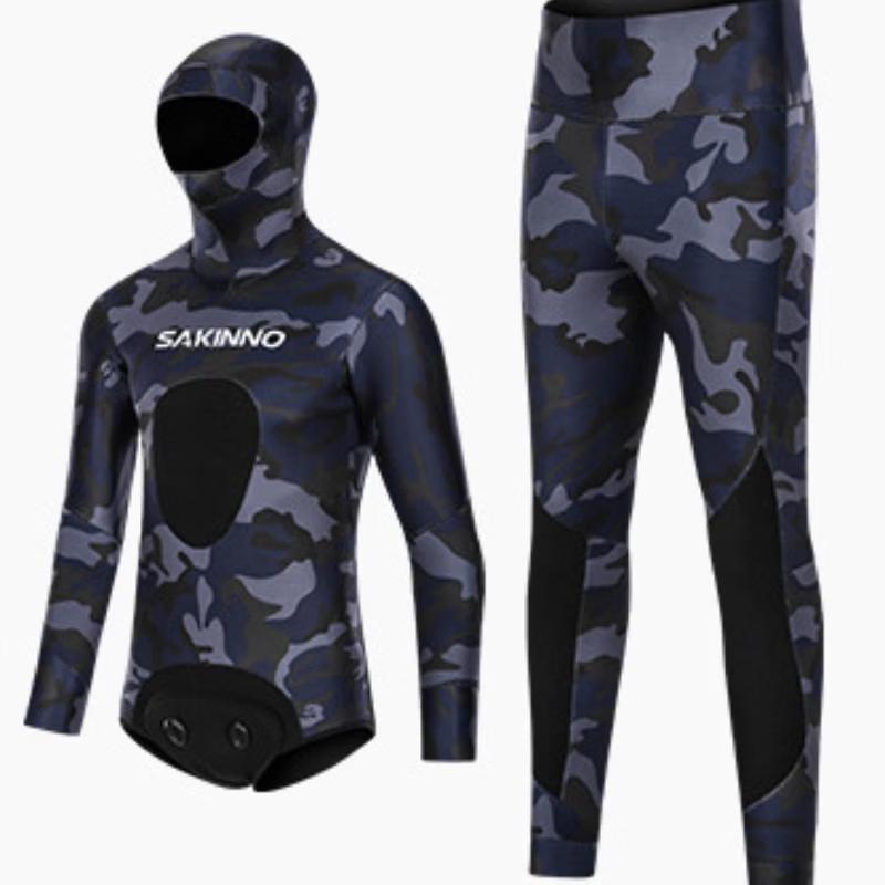 SAKINNO Men s Split Neoprene Wetsuit for Spearfishing & Diving L