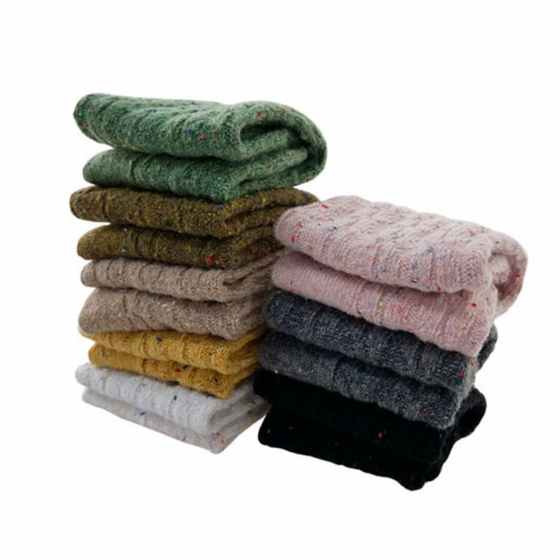 

bananasisters [3 пары] Премиальные шерстяные носки-обмотки Twiglam (8 цветов) mustard