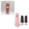 Long Straight Doll Wig Two Color  Doll Hair Wig High Temperature Fiber Doll Replacement Wig for 7