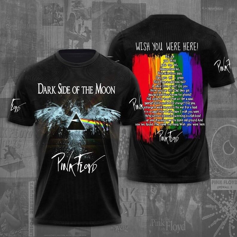 Футболка Pink Floyd, Футболка группы Pink Floyd, Футболка музыкальной группы, Подарок Kiss, Унисекс футболка рок-группы M