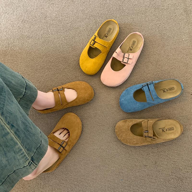 Fashion Shoes Lady Slippers Soft Platform Loafers Luxury Slides Slipers Women Cover Toe Girl Comfort Designer Flat 2025 Shoes For Girls