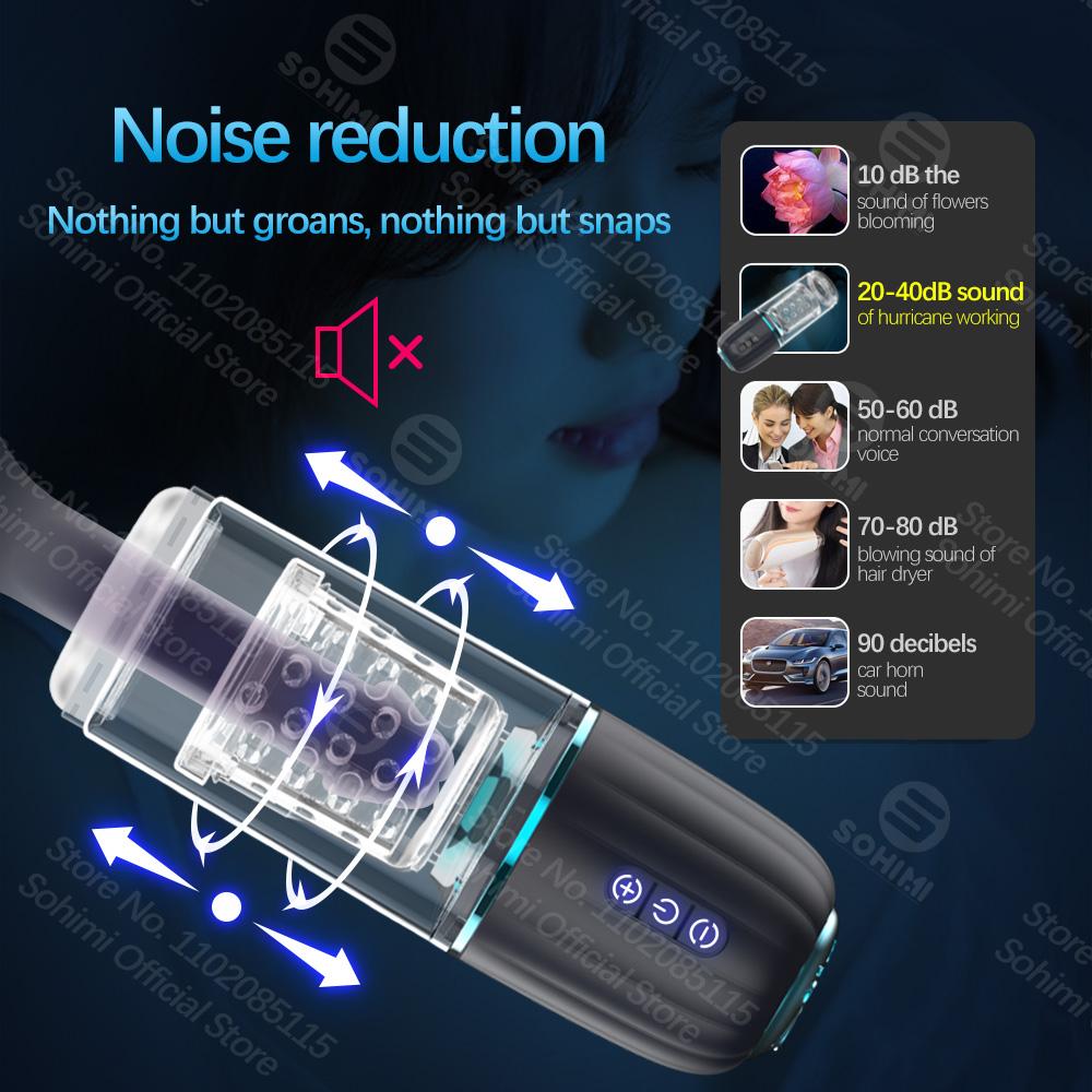 Sohimi Automatic Male Masturbators Cup Male Masturbator Toy Thrusting and Rotating Blowjobsex Machine Sex Toys for Men