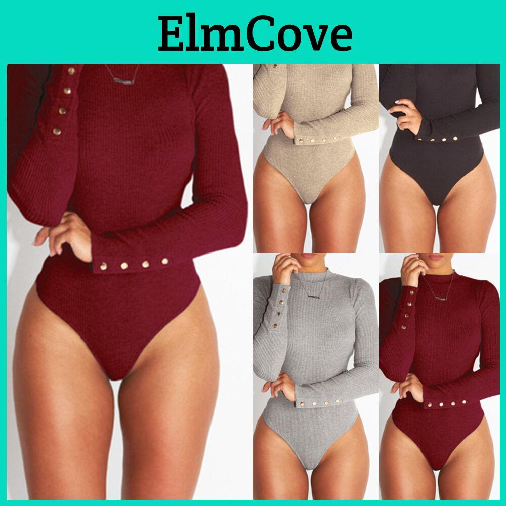 Premium Quality Long Sleeve Basic Jersey Bodysuit For Effortless Versatility
