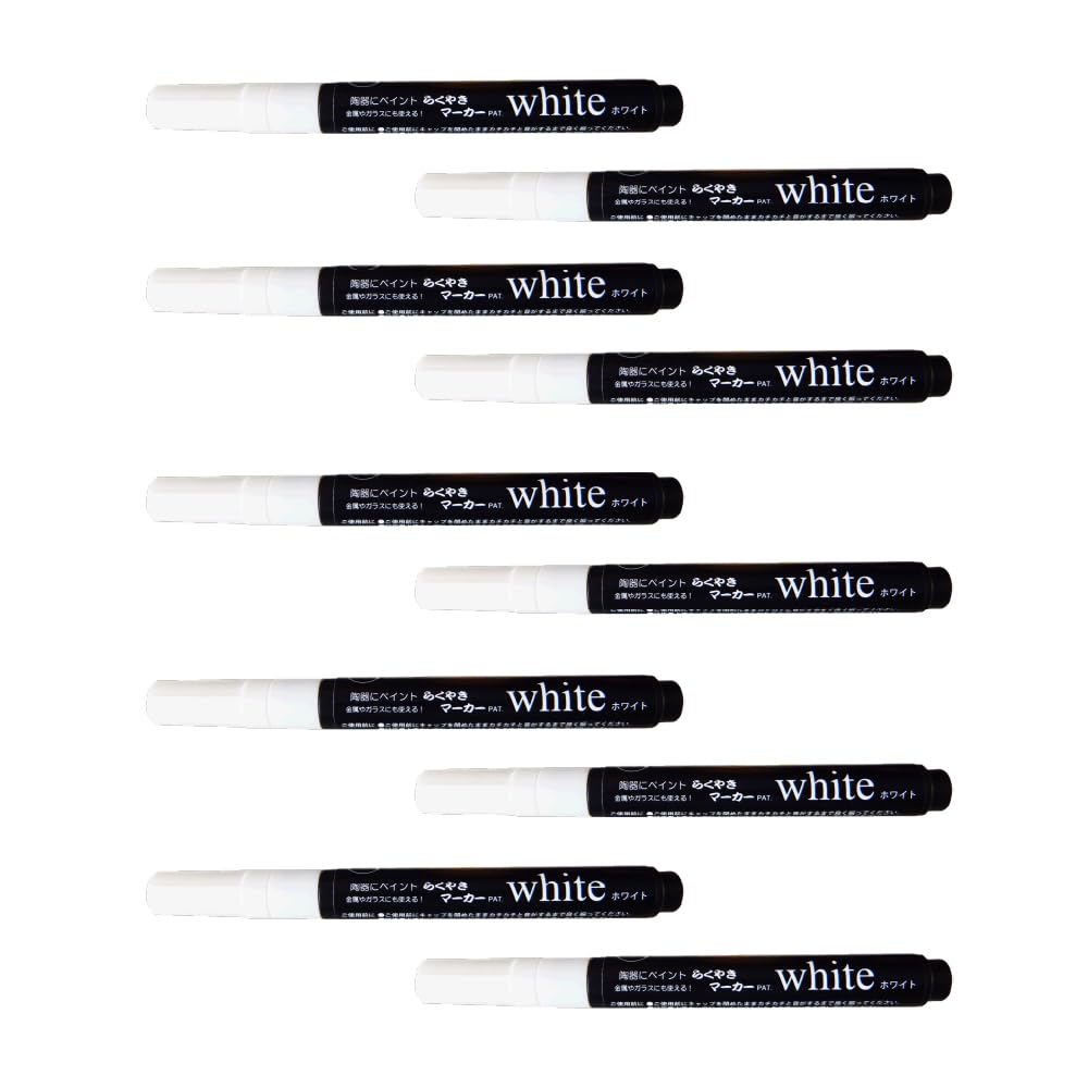 

Epoch Chemical Rakuyaki White Markers for 10 Water-Based Ceramics, Pens, NRM-350_10