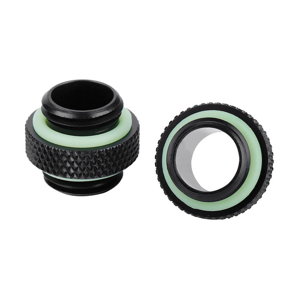 2 Stück Wasserkühlung Doppel Außengewinde Schlauchadapter Kompressionsverschraubung