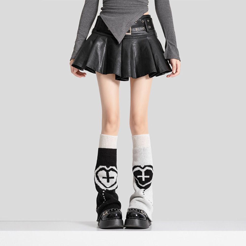 

Lolita Jk Leg Warmers Harajuku Y2k Leg Socks Fashion Knitted Leg Cover Ballet Guards Socks K