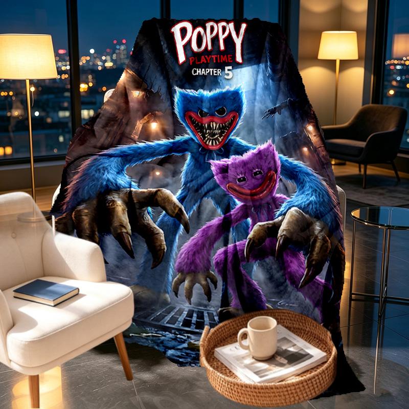 Poppy Playtime Print Blanket - Soft & Comfortable, for Bedroom, Travel, Sofa, Home Decoration - Birthday Christmas Gift for Friend