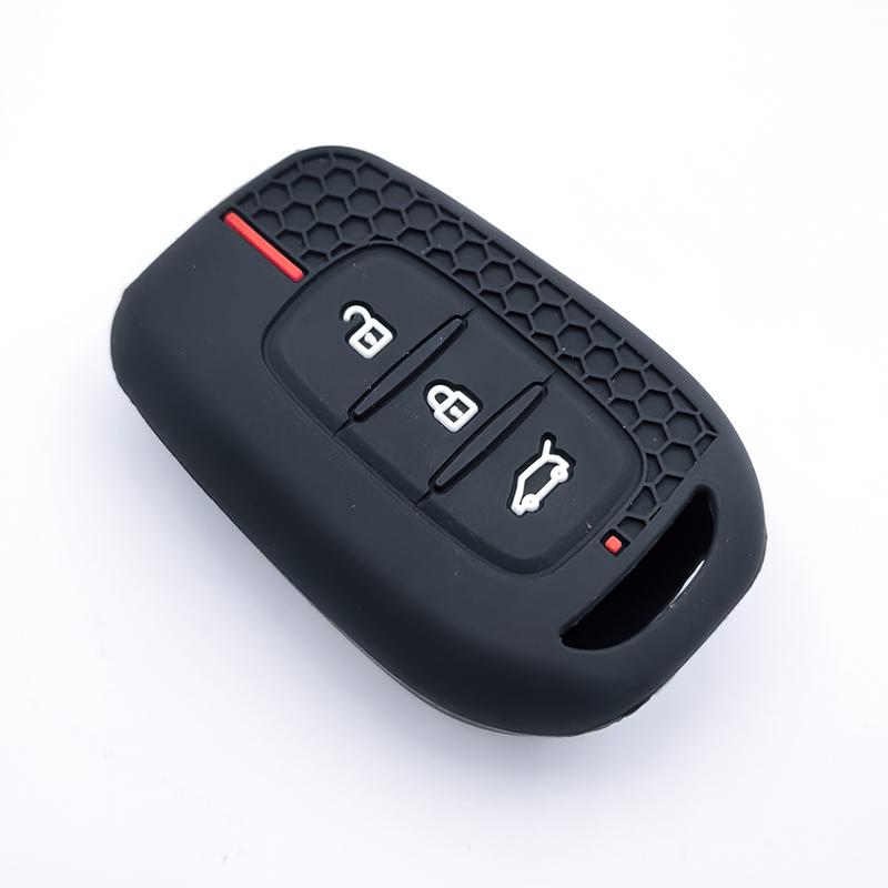 3 Button Silicone Key Ring Case Cover Shell Holder For Renault Clio Modus Clio Dacia Sandero Logan Duster Dokker