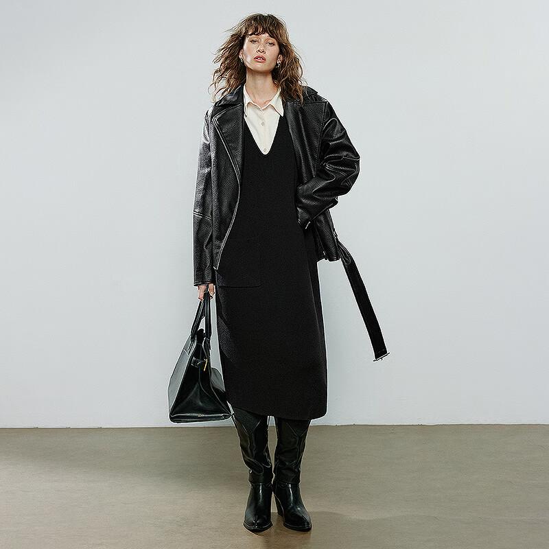 Women's V-Neck Knit Vest Dress