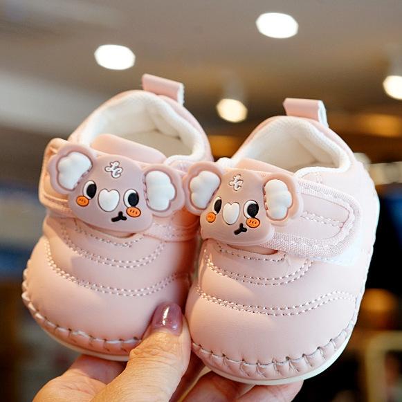 Baby Shoe 2025 Soft Sole Anti Slip Spring Autumn Comfortable Baby Shoes 0-1 Year Little Elephant Old Toddler Shoes Cartoon Cute