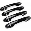 For Toyota Tacoma 2016 -  Gloss Black Side Door Handle Covers Trim X 4pcs