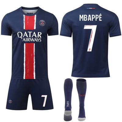 2425 Paříž Domácí dresová sada č.. 7 Mbappe 10 Dembele 30 Fotbalový dres Ligue 1 Sportovní oblečení