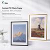 Custom PVC Photo Frame: Minimalist Black & Gold Versatile Picture Frame for Posters and Photos
