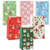 8PCS Christmas Kraft Paper Bags Snowman Gift Wrapping  Party Favors Decoration