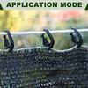 Durable Black Plastic Sunshade Cloth Clips, Easy-to-Use Lock Clips for Greenhouse Shade, Agriculture, Outdoor Canopy, Curtains, Patio, Balcony