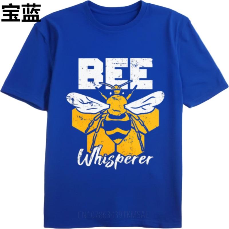 Cheap Tshirt Breathable Tee Travel Man Oneck t shirt Black Bee Whisperer With Honeycomb Background Fashionable For him Tshirt