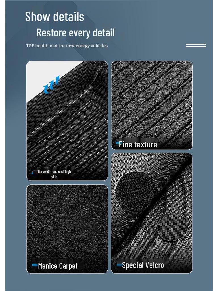 Nio ES8 (2023-2026) TPE Mats: Floor, Trunk Liner, & Seat Back Protector