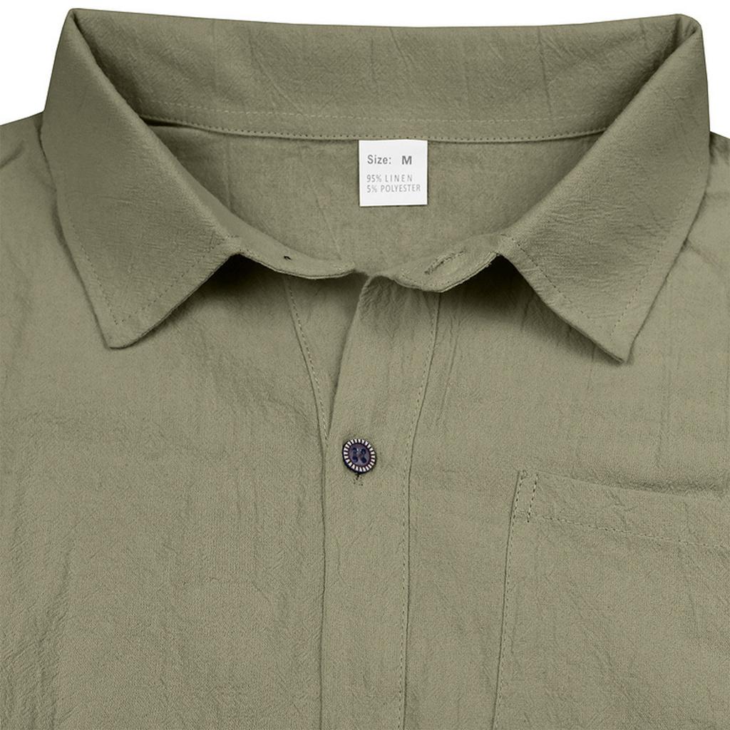 Men'S Fashion Collar Color Shirt Casual Sleeveless Top