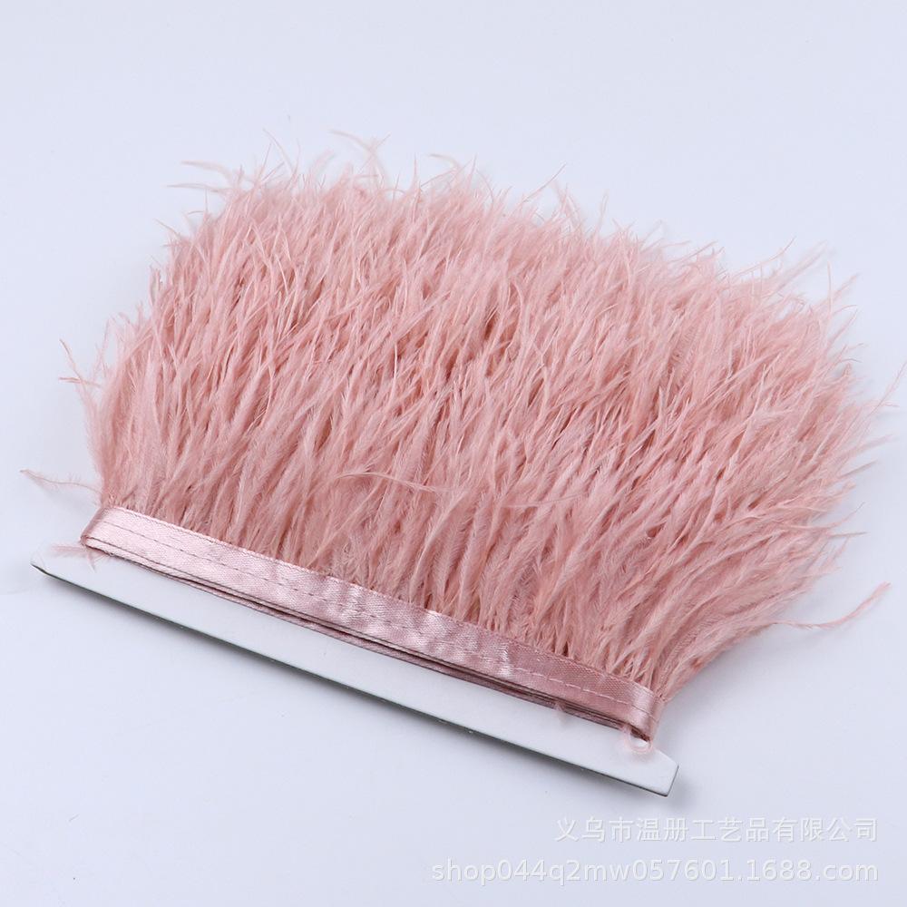 8-10Cm Ostrich Hair Cloth Edge Various Colors Optional Feather Lace Clothing Earrings Diy Decoration