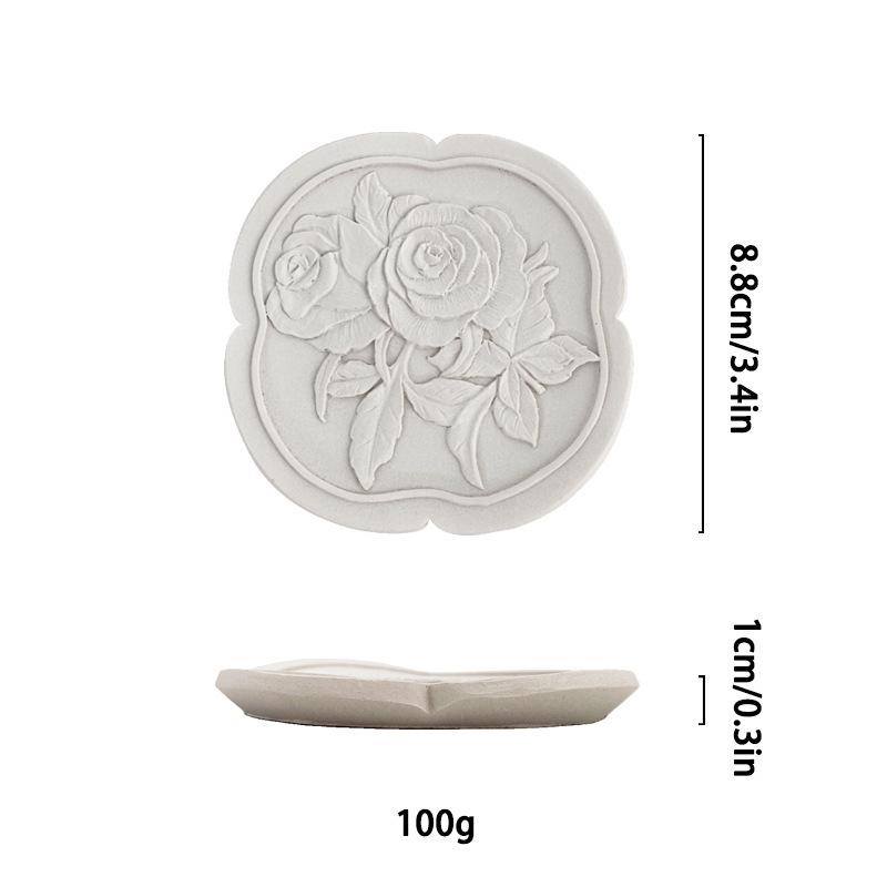 Creative Embossed Flower Shaped Resin Tray Jewelry Dish for Elegant Women Rings Earrings Necklace Bracelet Storage Trinket Dish