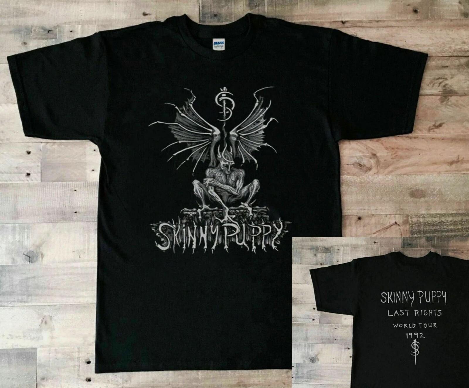 Винтажная футболка 1992 года Skinny Puppy The Last Rights World Tour, 90-е Skinny Puppy B S