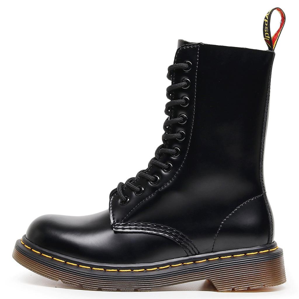 Versatile and Versatile 1490 Tooling Boots Women's 10-hole British Style Couple Short Boots Men's and Women's Leather Boots Round Head Trend Euro