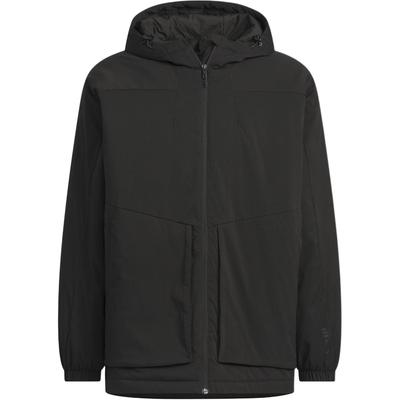 FW24 Serie Giacca Imbottita Leggera Idrorepellente Calda Sportiva Casual Cappotto con Cappuccio Giacca Uomo Nera JY4195