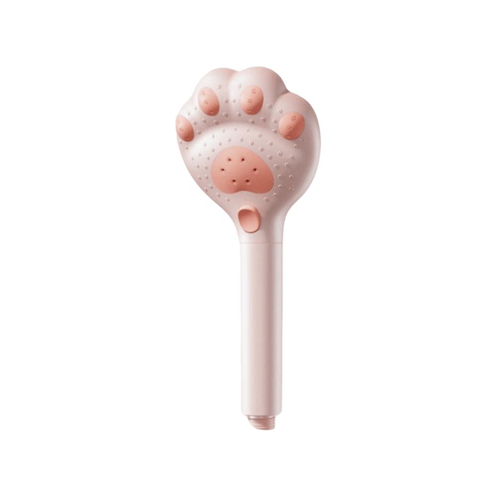 

Water Saving High Pressure Shower Cat Paw Design Adjustable Showerhead Hand Shower Bathroom Use розовый