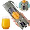 450ml Portable Juicer Electric Juicer Cup USB Rechargeable Blender Cup 1500mAh with 8 Blades for Home Office Travel