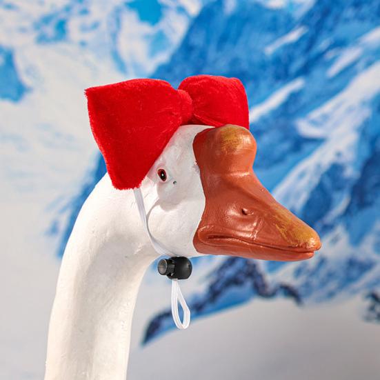 1 Set Christmas Porch Goose Outfits Outdoor Garden Lawn Yard Goose Statue Winter Santa Claus Elf Dress Xmas Holiday Party Dress-up Clothing