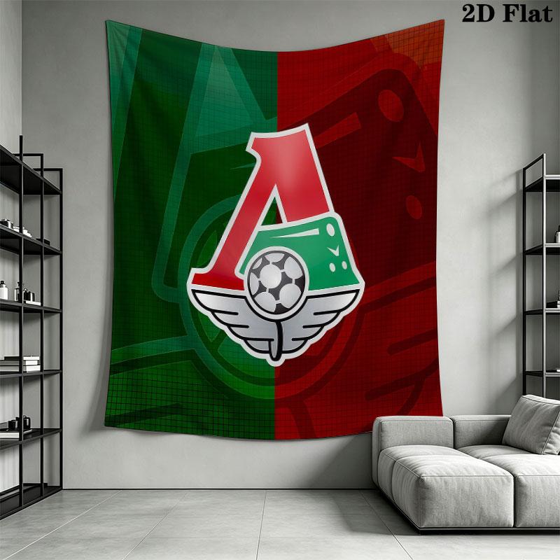 Lokomotiv Moscow Spirit Wall Hanging Printed Fabric Blanket Decorative Tapestries for Bedroom Living Room Home Decor