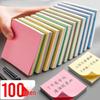 Sticky Notes - High Adhesion, Colorful, 100 Pages, Expandable Message Memo Stickers for Office Use