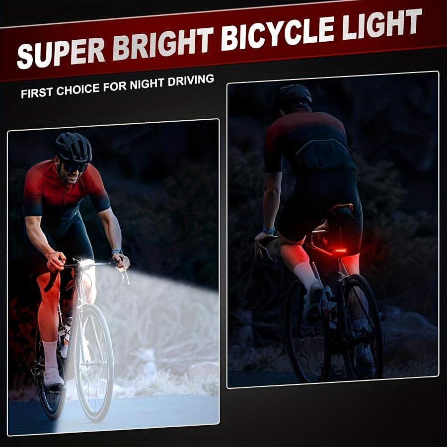 Front Bike Light USB Rechargeable Power Display Bicycle Led Light Waterproof Bicycle Headlight Flashlight Cycling Accessories