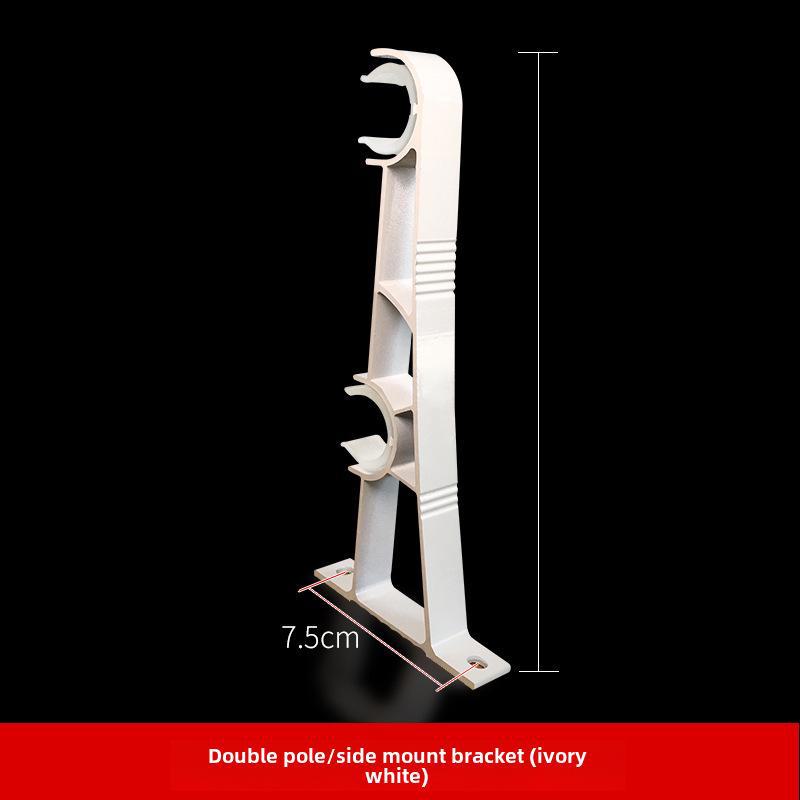 Roman Curtain Rod Bracket Set - Aluminum Alloy Base, Three Colors