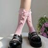 Cotton Lace Bow Ankle Socks For Girls With Nonslip And Sweat Absorption Features