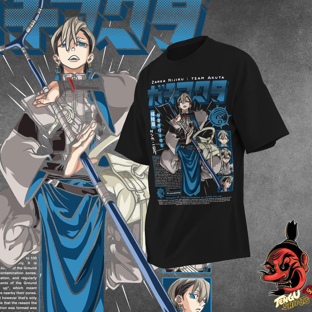 Japanisches Anime Gachiakuta Print T-Shirt Baumwolle Hohe Qualität Herren Oversized Hip Hop Anime Kurzarm Streetwear Herrenbekleidung Straße Kurzarm