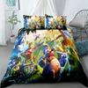 Cute Splatoon3 Cartoon Bedding Sets Exquisite Bed Supplies Set Duvet Cover Bed Comforter Set Bedding Set Luxury Birthday Gift