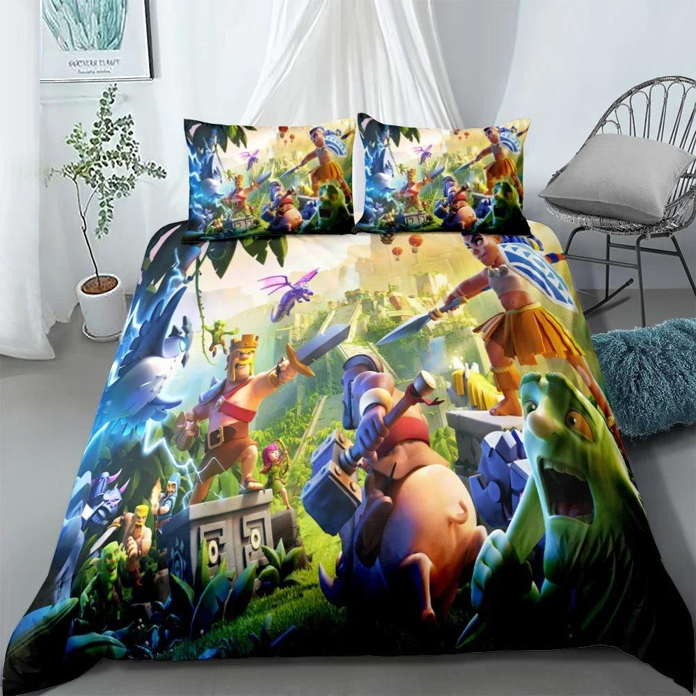 Cute Splatoon3 Cartoon Bedding Sets Exquisite Bed Supplies Set Duvet Cover Bed Comforter Set Bedding Set Luxury Birthday Gift
