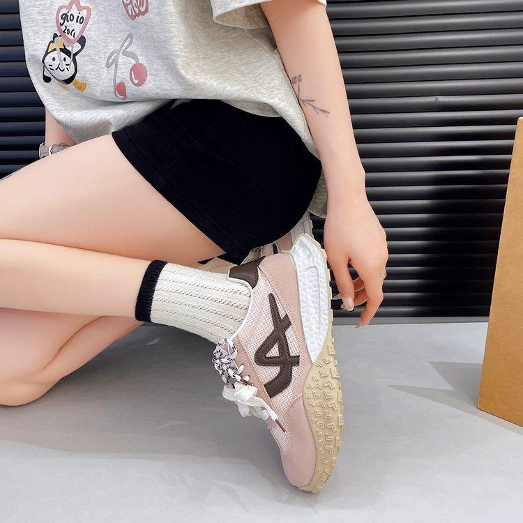 Internet celebrity explosion German training platform dad shoes women 2025 autumn new versatile little white shoes Korean breathable sports shoes