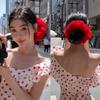 Sweet Hairband Autumn Winter Women Large Hair Ties Headband Lace Hair Scrunchies