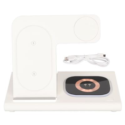 4 In 1 Wireless Charger Station Foldable Fast Charging Station Stand with Night Light for IPhone