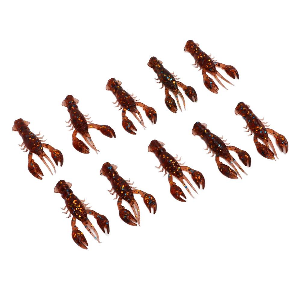 20PCS 5.5cm Fishing Lure Soft Artificial Lure Durable Crawdad Bait  Bass Fishing