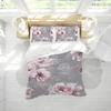 Elegant Gray Floral Duvet Cover Set Soft Wash Bed 3 Piece Summer Comfortable Student Dormitory Home Baby Bedding Best seller